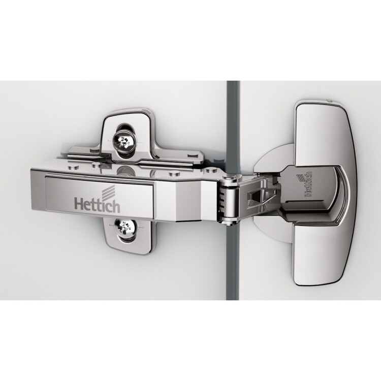 Петля HETTICH* Sensys 8675I (B-4) 110°, для дверей 15-24 мм, вкладная, без пружины, диаметр 35 мм, под саморезы, никель