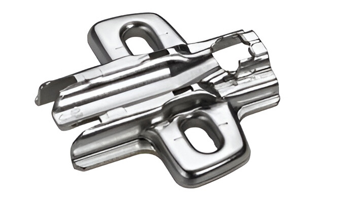 907500900 Крестовая ответная планка HETTICH Sensys, D=8, с евровинтами, (37/32 мм), никель