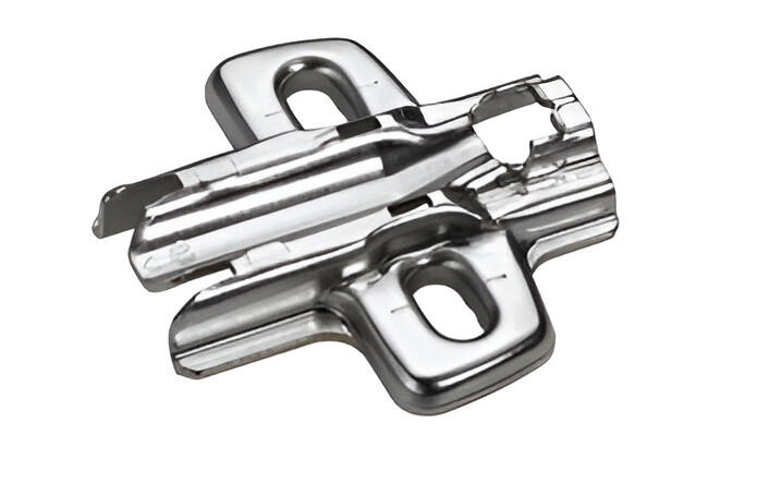 Крестовая ответная планка HETTICH Sensys, D=8, под саморезы, (37/32 мм), никель