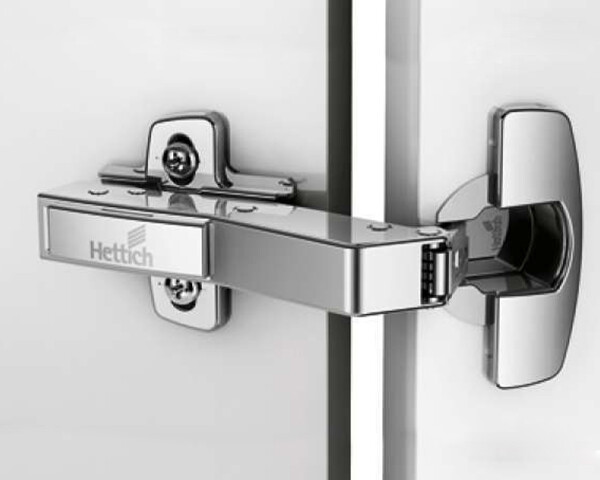 908801901 Петля HETTICH Sensys 8639I W45 (B-2) 95°, угловая, для дверей 15-28 мм, накладная, с доводчиком, диаметр 35 мм, под саморезы, никель