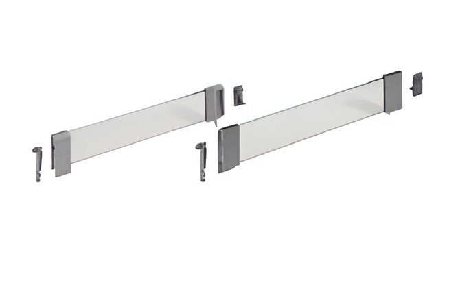 Комплект надставок на боковину DesignSide для InnoTech, NL260, H144, стекло, серый