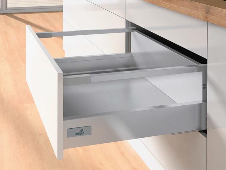 Комплект короба InnoTech Atira полного выдв. Silent System, 520*176, Релинги, Серый