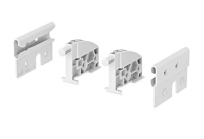 Комплект фиксатора выдвижной полки HETTICH, для направляющих Quadro, (V1), белый