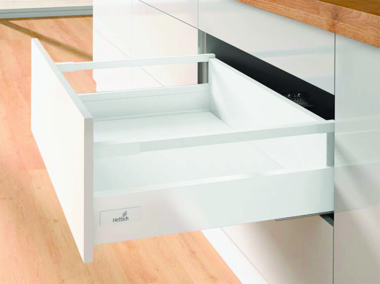 Комплект короба InnoTech Atira частичного выдв. Sylent System, 260*144, Релинги, Белый