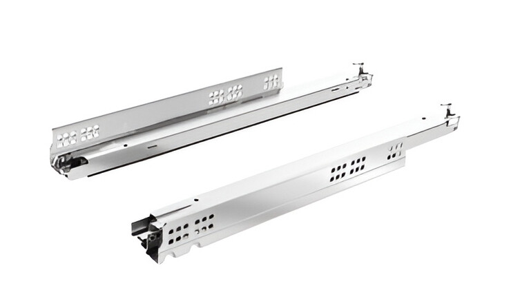 Комплект направляющих HETTICH Actro You/деревянных ящиков L500 полного выдвижения Silent System S, G40, ЕВ 21, под фиксаторы