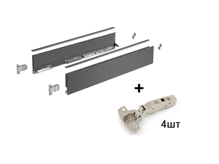 Комплект Ящика Avantech You, H101, Nl500, Антрацит С 4 Петлями Sensys 8645