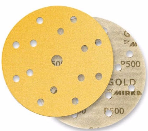 Шлифовальный диск на бумажной основе Mirka GOLD 150 mm GRIP CEN-FTO ( 9 отв.)
