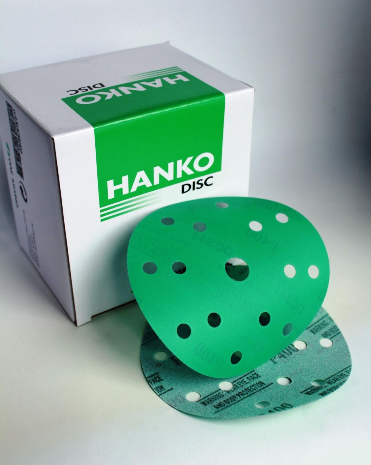 Диск шлифовальный на пленочной основе DC341 Film Green Hanko 125 мм 8 отв Hanko
