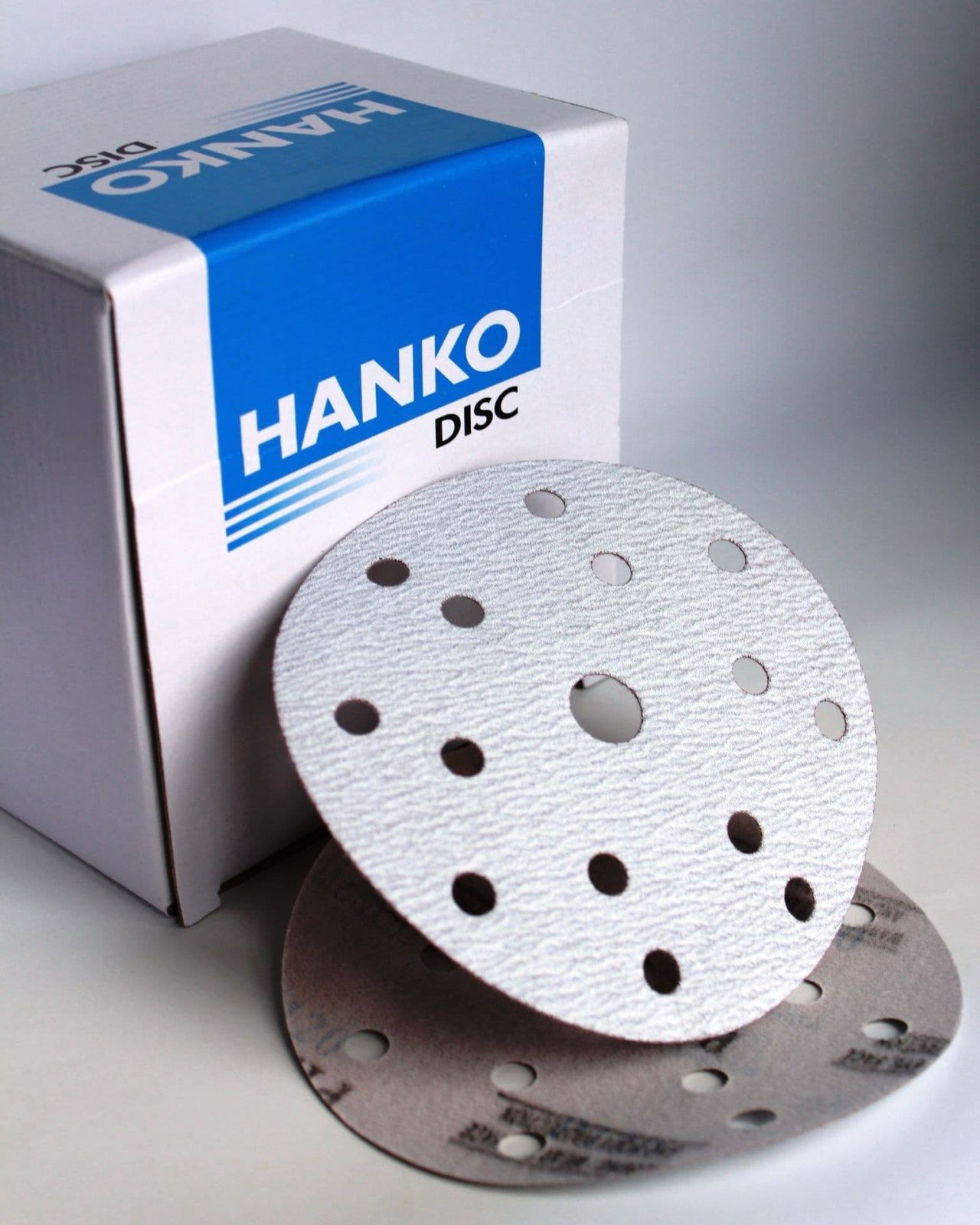 Диск шлифовальный на бумажной основе AC627 White Hanko 125 мм 8 отв Hanko