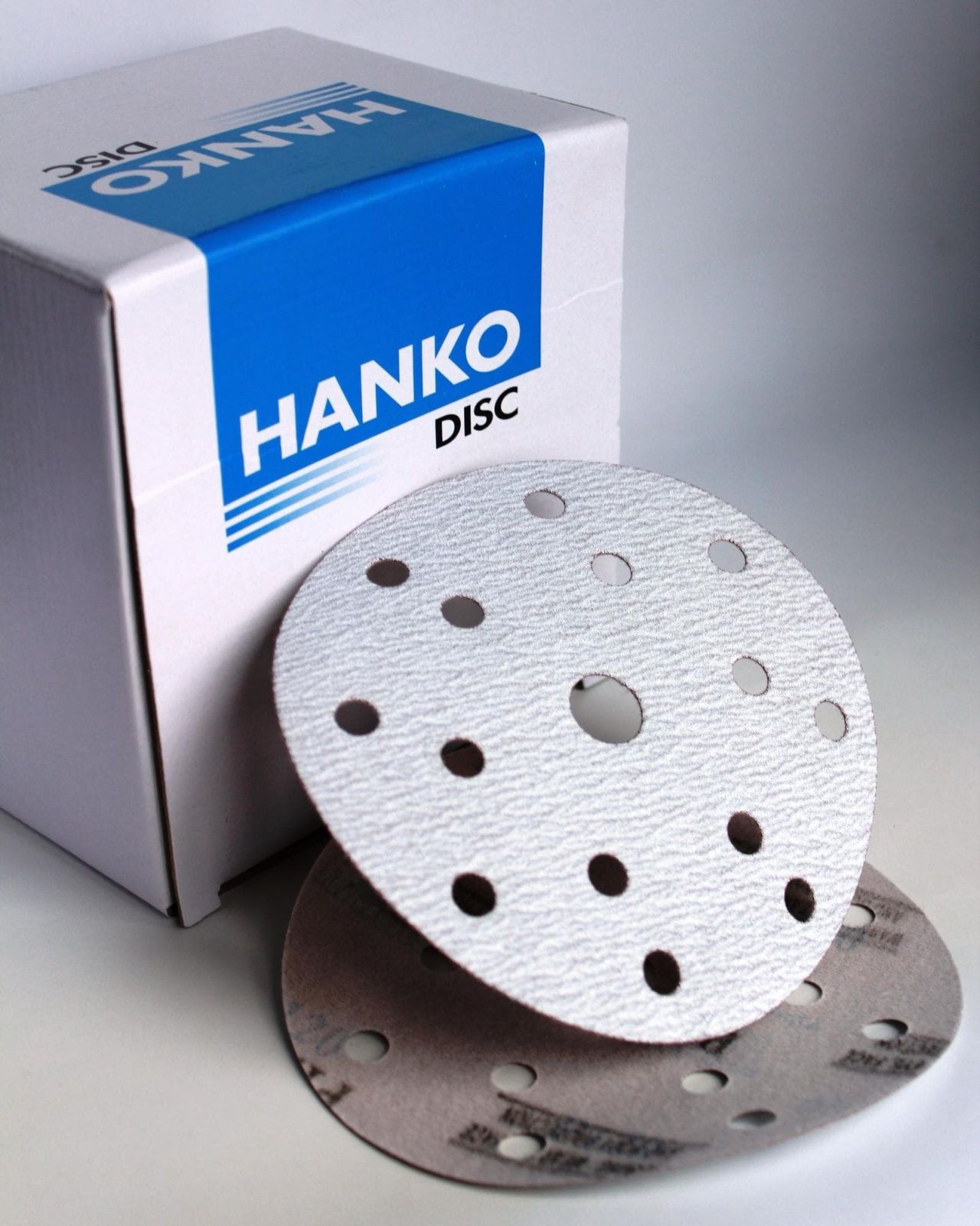 Диск шлифовальный на бумажной основе AC627 White Hanko 150 мм 15 отв Hanko